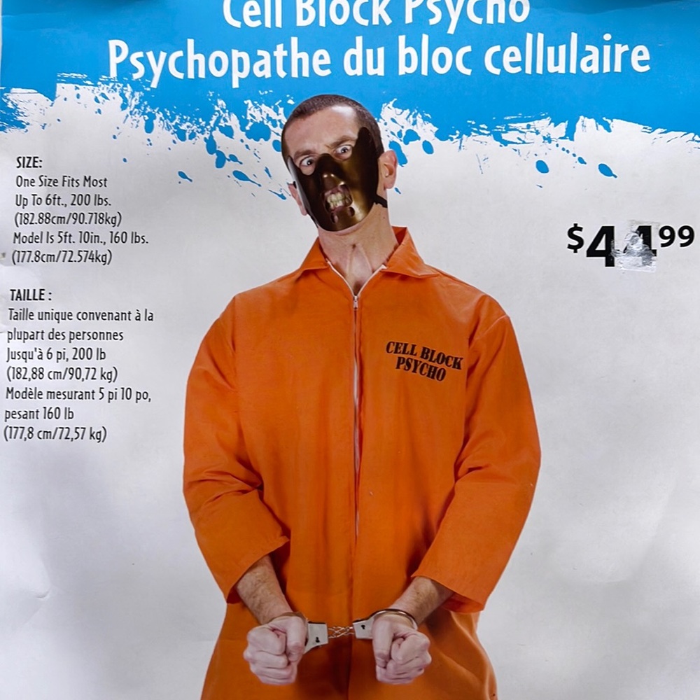 Cell Block Psycho Adult Costume! New!